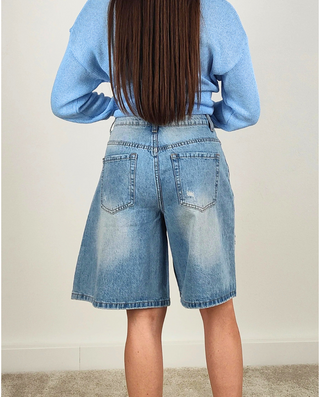 Bermuda Denim Destroied