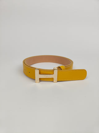 Cintura in vera pelle Oroh belt Gialla