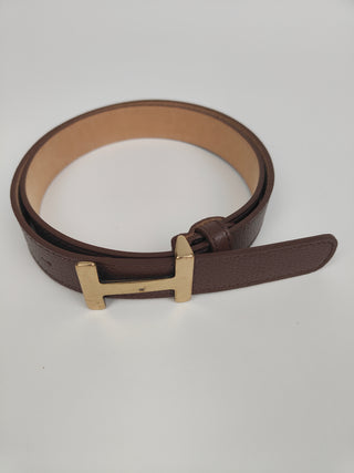 Cintura in vera pelle Oroh belt Testa di moro