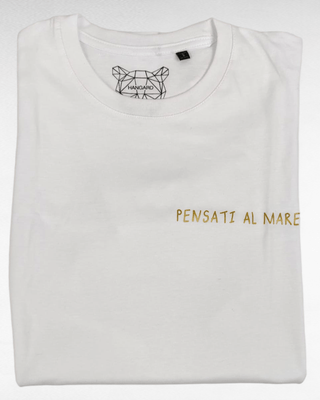 T.shirt Hangard "Pensati al mare" Oro