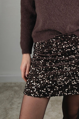 Minigonna in paillettes 