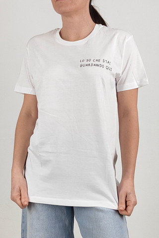 T-shirt Hangard "lo so che stai guardando qui"